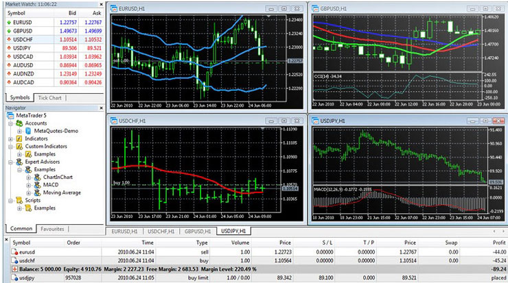 MT5, one of several user-friendly trading platforms available.