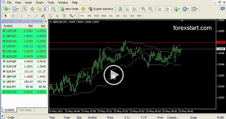Record data in tables and graphs using the MetaTrader platform.